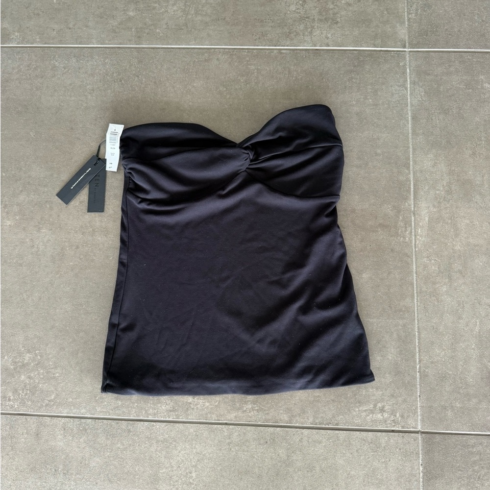 Aritzia Black Strapless Top